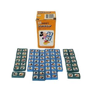 Vtg Walt Disney Dominoes 1976 in Original Box 36 Pieces Mickey Mouse Donald Duck